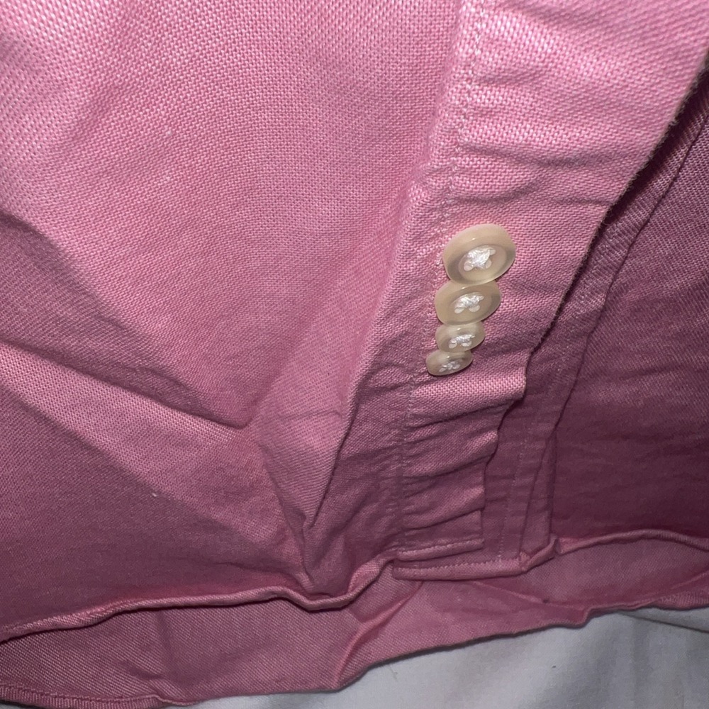 Lands End Pink Shirt 17 X 33 Unisex chest 22 no flaws 141 - Picture 5 of 9